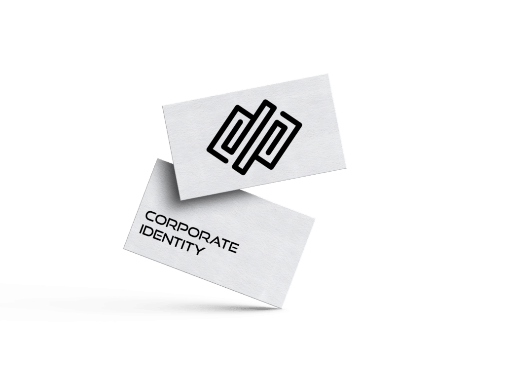 Logo auf Visitenkarten als Beispiel für Corporate Identity und professionelles Branding